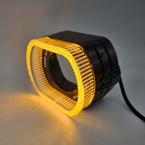 Cover Crystal 5D VELO O-SHAPE Bianco Arancio Per 3 Pollici Con Freccia Welcome Switchback shrouds