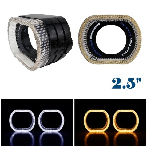 Cover Crystal 5D VELO O-SHAPE Bianco Arancio Per 2,5- Pollici Con Freccia Welcome Switchback shrouds