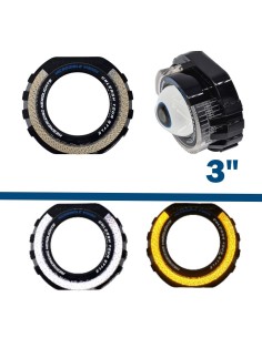 Cover Crystal 5D VELO CUT-SHAPE Bianco Arancio Per 3 Pollici Con Freccia Welcome Switchback shrouds