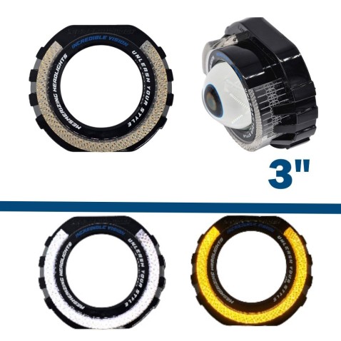 Cover Crystal 5D VELO CUT-SHAPE Bianco Arancio Per 3 Pollici Con Freccia Welcome Switchback shrouds