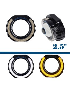 Cover Crystal 5D VELO CUT-SHAPE Bianco Arancio Per 2,5- Pollici Con Freccia Welcome Switchback shrouds