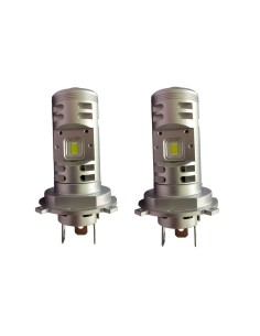 Coppia Mini Lente H4 BI-LED 6000k 30W con Doppia Funzione Anabbagliante Abbagliante No Ombre no Accecamento