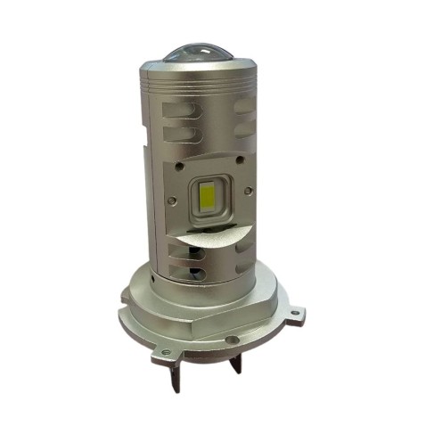 Coppia Mini Lente H4 BI-LED 6000k 30W con Doppia Funzione Anabbagliante Abbagliante No Ombre no Accecamento