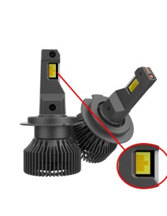 Lampade LED H7 Con Forma Del Chip a T 45W Specifico per Lenticolare no Ombre 6000k Maggiore Profondità T-SHAPE