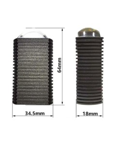 Lenticolare Led Aggiuntivo Da Paraurti Moto Laser Profondità 500 Metri Mini 18 Millimetri