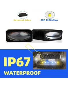 Lenticolare Led Aggiuntivo Da Paraurti Moto Laser Profondità 500 Metri Mini 18 Millimetri 2