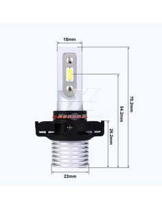 Coppia Lampade Led PSX19W PS19W Canbus Bianco 6000k 2