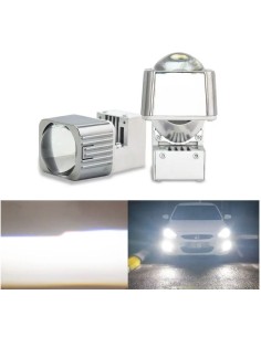 Proiettore Lenticolare Matrix Bi-LED 1,5 Pollici LED 40w 12V 6000K Auto Moto Retrofit
