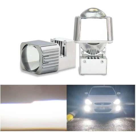 Proiettore Lenticolare Matrix Bi-LED 1,5 Pollici LED 40w 12V 6000K Auto Moto Retrofit