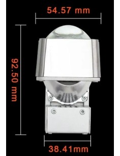 Proiettore Lenticolare Matrix Bi-LED 1,5 Pollici LED 40w 12V 6000K Auto Moto Retrofit 2