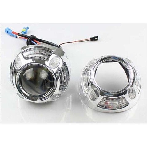 COPPIA COVER PANAMERA BIANCO AMBRA CON ANGEL LED