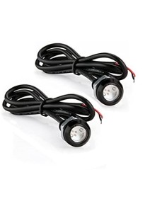 Coppia LED DRL 1,5 W Arancione Alta Potenza con Vite Auto Moto Camion 12v 24v