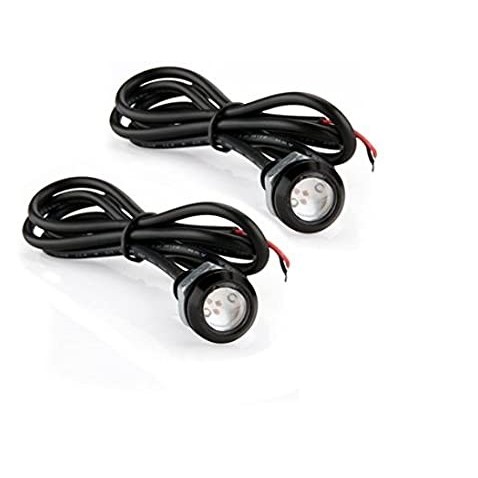 Coppia LED DRL 1,5 W Arancione Alta Potenza con Vite Auto Moto Camion 12v 24v