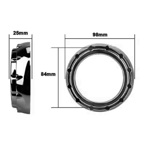 Coppia Cover Nera per Lenticolare 2,5 e 3 Pollici W3010 Retrofit