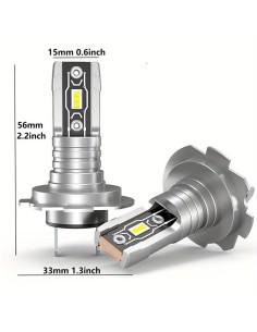 Lampade Led H18 EASY No FAN Stessa Misura Originale 6000K 40W 2