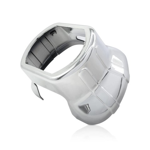 Coppia Cover Cromata per Lenticolare 3 Pollici Lente Quadrato F3001 Retrofit