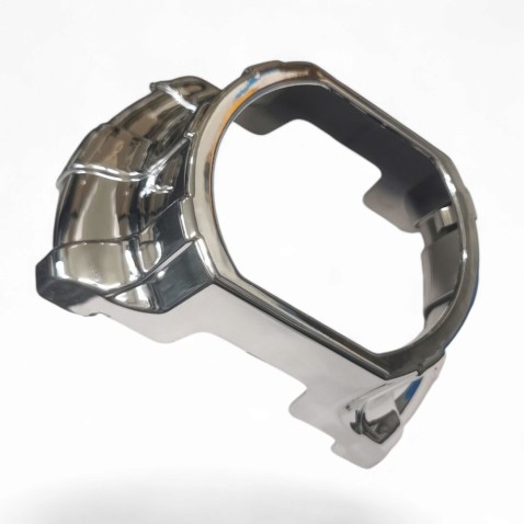 Coppia Cover Cromata per Lenticolare 3 Pollici Lente Quadrato F3001 Retrofit