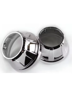 Coppia Cover Cromata per Lenticolare 2,5 e 3 Pollici Lente Quadrato W3003 Retrofit