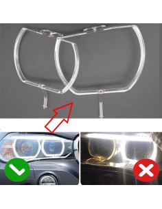 Fibra Ottica Policarbonato Destro DRL BMW Serie X5 F15 X6 F16 Ricambio Faro Led Acrylic Tube Guide Strip Light