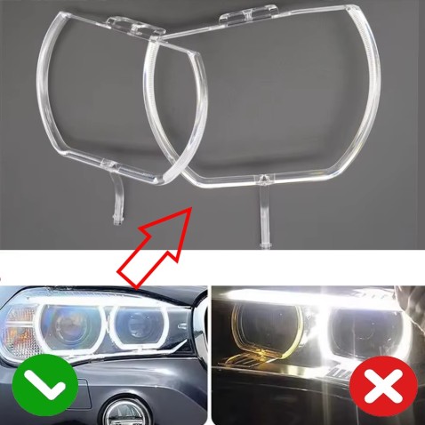 Fibra Ottica Policarbonato Destro DRL BMW Serie X5 F15 X6 F16 Ricambio Faro Led Acrylic Tube Guide Strip Light