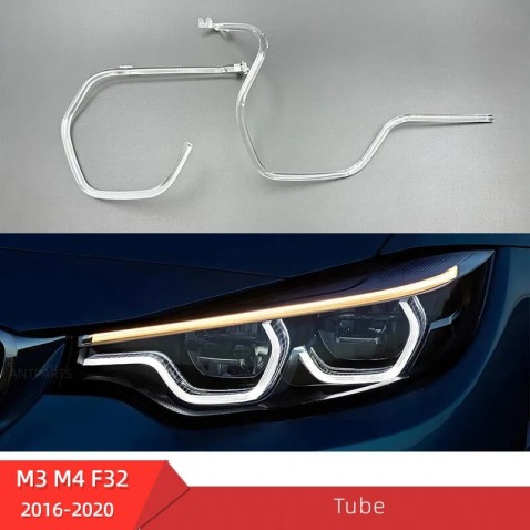 Fibra Ottica Policarbonato Sinistro DRL BMW Serie 4 F32 F36 F80 F83 F83 Ricambio Faro Led Acrylic Tube Guide Strip Light
