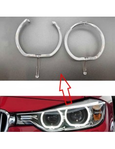 Fibra Ottica Policarbonato Sinistro DRL BMW Serie 4 F32 F36 F33 Ricambio Faro Led Acrylic Tube Guide Strip Light