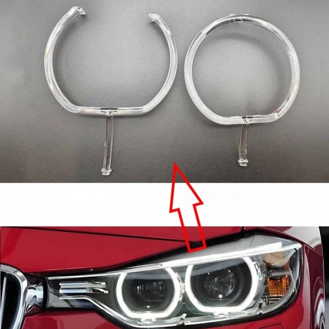 Fibra Ottica Policarbonato Sinistro DRL BMW Serie 4 F32 F36 F33 Ricambio Faro Led Acrylic Tube Guide Strip Light