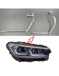 Fibra Ottica Policarbonato Destro DRL BMW Serie X3 X4 G02 G08 LCI Ricambio Faro Led Acrylic Tube Guide Strip Light