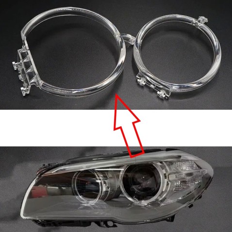 Fibra Ottica Policarbonato Sinistro DRL BMW Serie 5 F10 F18 Ricambio Faro Led Acrylic Tube Guide Strip Light