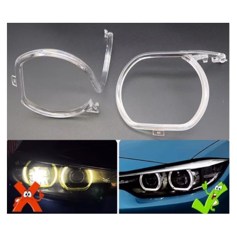 Fibra Ottica Policarbonato Sinistro DRL BMW Serie 4 F32 F36 F33 17-20 Ricambio Faro Led Acrylic Tube Guide Strip Light