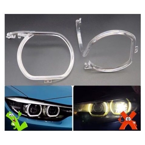Fibra Ottica Policarbonato Destro DRL BMW Serie 4 F32 F36 F33 17-20 Ricambio Faro Led Acrylic Tube Guide Strip Light