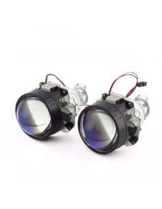 Proiettore Lenticolare Lente Blu Mini H1 2,5 Pollici HID Bi-Xenon H7 H4 Retrofit 2