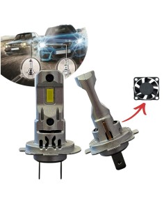 Lampade Led H18 CORTE con VENTOLA 6000K Canbus Stessa Misura Originale REVOLUTION