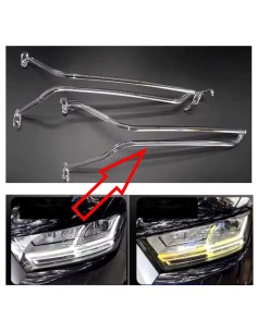 Fibra Ottica Policarbonato DRL Sinistro Audi Q7 4M0941033 Ricambio Faro Led Acrylic Tube Guide Strip Light