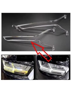 Fibra Ottica Policarbonato DRL Destro Audi Q7 4M0941034 Ricambio Faro Led Acrylic Tube Guide Strip Light