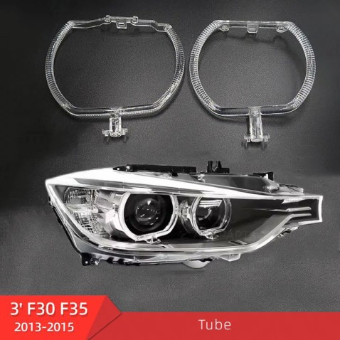 Fibra Ottica Policarbonato Sinistro DRL BMW Serie 3 F30 Ricambio Faro Xenon Led Acrylic Tube Guide Strip Light