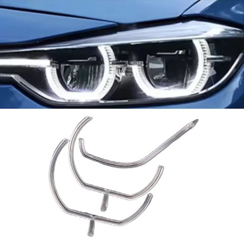 Fibra Ottica Policarbonato Sinistro DRL BMW Serie 3 F30 LCI F36 Ricambio Faro Xenon Led Acrylic Tube Guide Strip Light