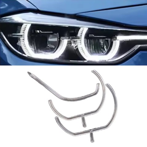 Fibra Ottica Policarbonato Destro DRL BMW Serie 3 F30 LCI F36 Ricambio Faro Xenon Led Acrylic Tube Guide Strip Light