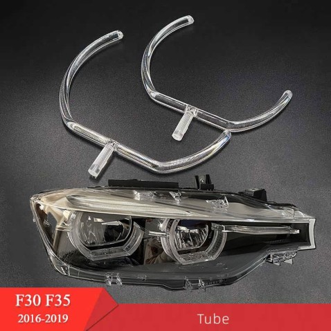 Fibra Ottica Policarbonato Destro DRL BMW Serie 3 F30 LCI F36 Ricambio Faro Xenon Led Acrylic Tube Guide Strip Light