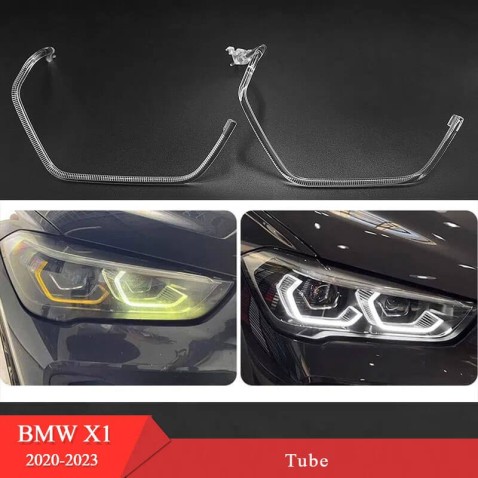 Fibra Ottica Policarbonato Sinistro DRL BMW Serie X1 F48 F49 LCI Ricambio Faro Led Acrylic Tube Guide Strip Light