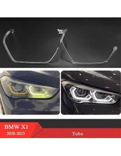 Fibra Ottica Policarbonato Destro DRL BMW Serie X1 F48 F49 LCI Ricambio Faro Led Acrylic Tube Guide Strip Light 2