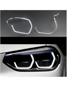 Fibra Ottica Policarbonato Sinistro DRL BMW Serie iX3 G08 Ricambio Faro Led Acrylic Tube Guide Strip Light