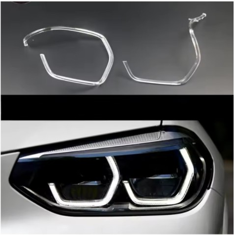 Fibra Ottica Policarbonato Sinistro DRL BMW Serie iX3 G08 Ricambio Faro Led Acrylic Tube Guide Strip Light