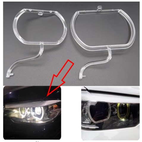 Fibra Ottica Policarbonato Sinistro DRL BMW Serie 5 G30 Ricambio Faro Led Acrylic Tube Guide Strip Light