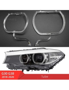 Fibra Ottica Policarbonato Sinistro DRL BMW Serie 5 G30 Ricambio Faro Led Acrylic Tube Guide Strip Light 2