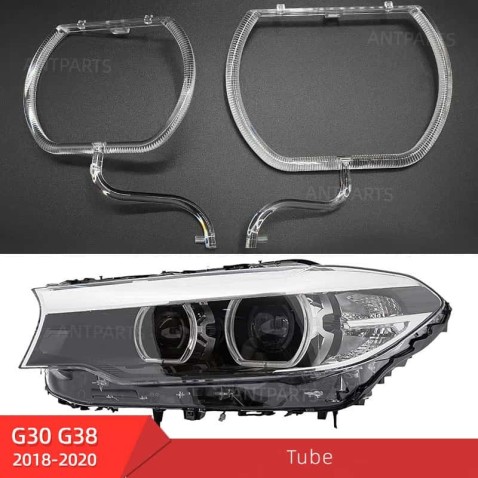 Fibra Ottica Policarbonato Sinistro DRL BMW Serie 5 G30 Ricambio Faro Led Acrylic Tube Guide Strip Light