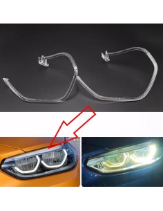 Fibra Ottica Policarbonato Sinistro DRL BMW Serie 1 F52 Ricambio Faro Led Acrylic Tube Guide Strip Light