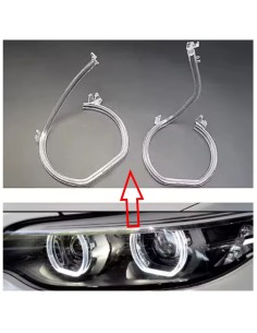 Fibra Ottica Policarbonato Sinistro DRL BMW Serie 2 F22 Low Version Ricambio Faro Led Acrylic Tube Guide Strip Light