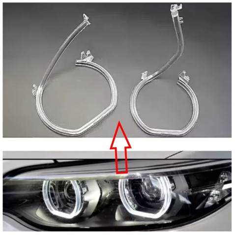 Fibra Ottica Policarbonato Sinistro DRL BMW Serie 2 F22 Low Version Ricambio Faro Led Acrylic Tube Guide Strip Light