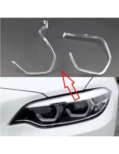 Fibra Ottica Policarbonato Sinistro DRL BMW Serie 2 F22 M2 Ricambio Faro Led Acrylic Tube Guide Strip Light